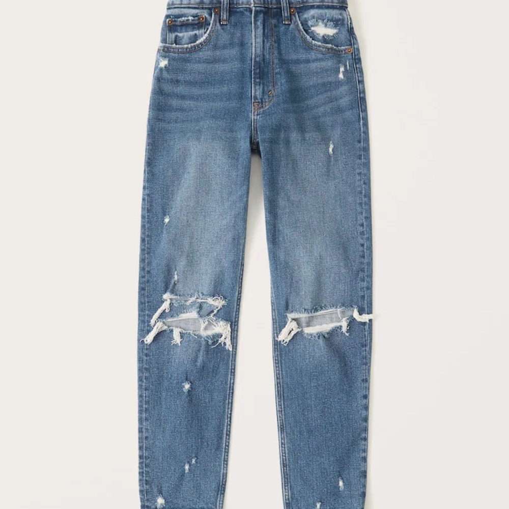Abercrombie Mom Jeans - Medium Wash 26
